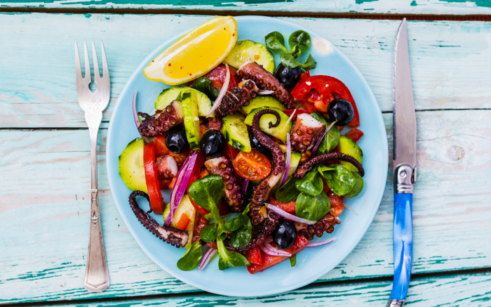 Salade de poulpe à la tunisienne 