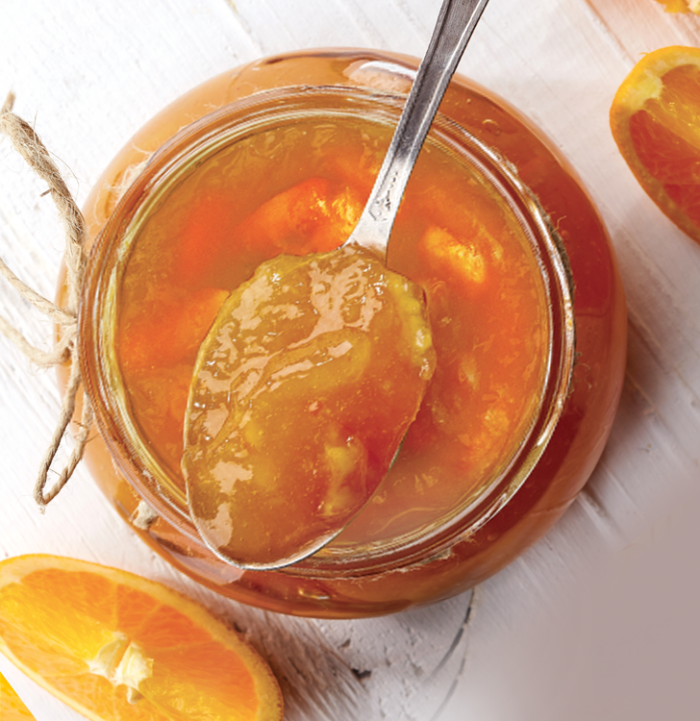 confiture d'orange aux fruits secs