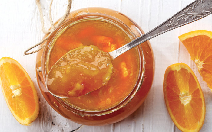 confiture d'orange aux fruits secs