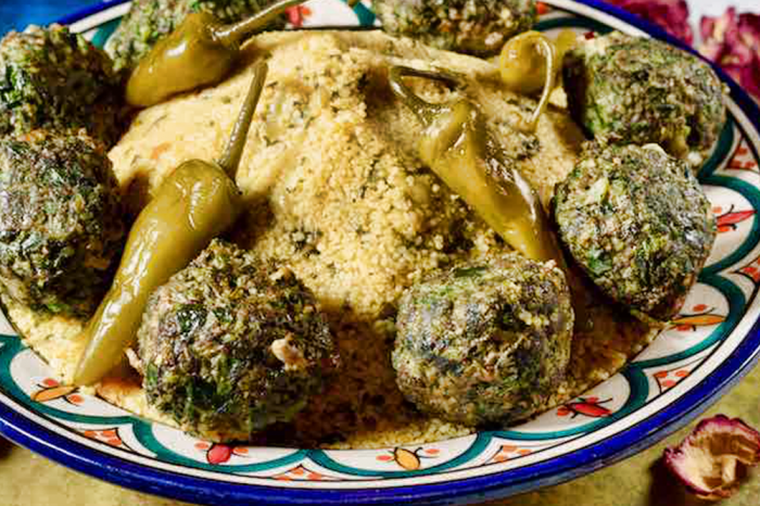 Couscous aux boulettes d'aneth