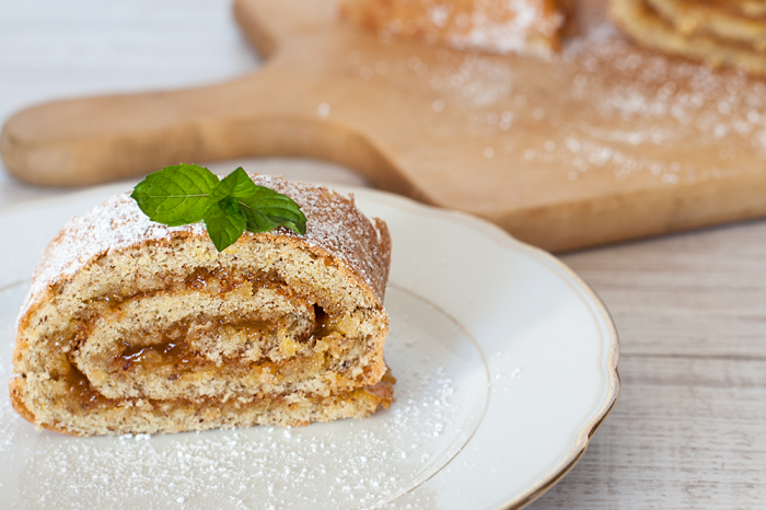 Biscuits roulés à la confiture