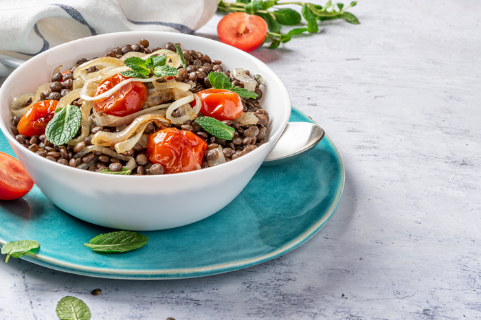 salade aux lentilles 