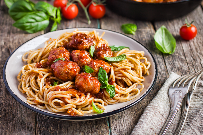 Spaghetti aux boulettes de viande